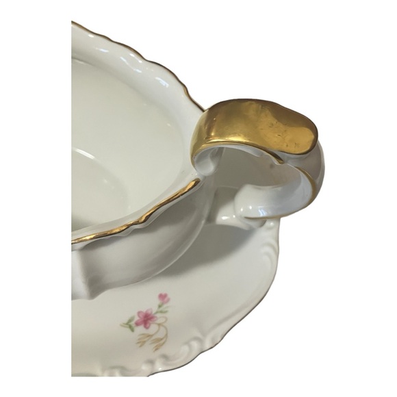 Vintage Edelstein Bavarian Maria Theresia Bianca Pattern 80 yr Anvsry Gravy Bowl - Picture 9 of 14